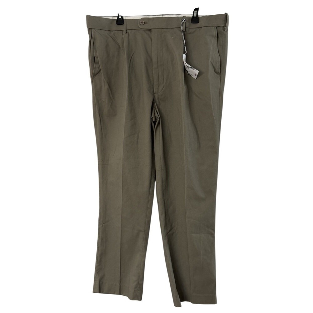 NWT Peter Christian Mens Pleated Front Gray Casual Dress Pants Slacks Size 42x29